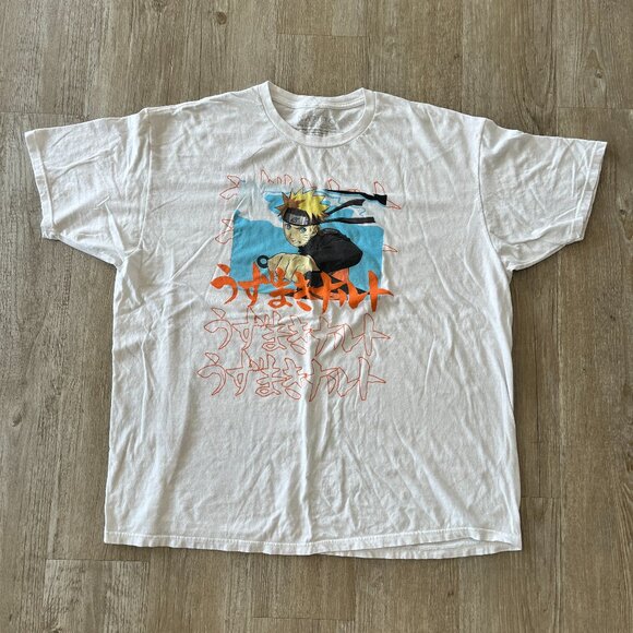 Unisex Naruto White Printed Tshirt - 2XL - Picture 1 of 4